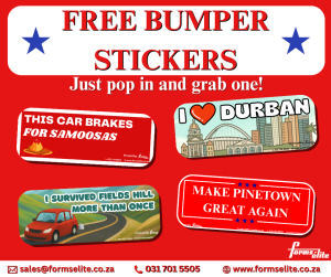 Read more about the article Make Pinetown Great Again — One Bumper Sticker at a Time
